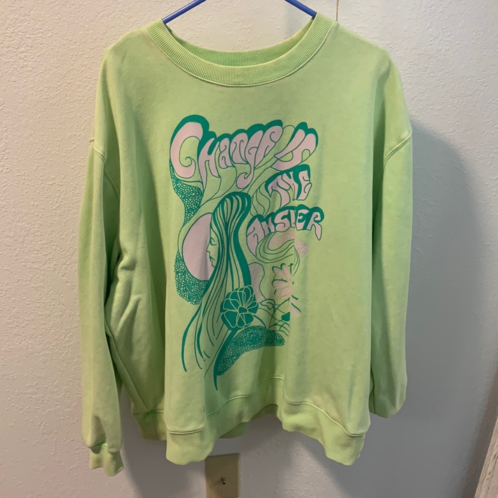 Women’s Crew Neck “Change is the answer”